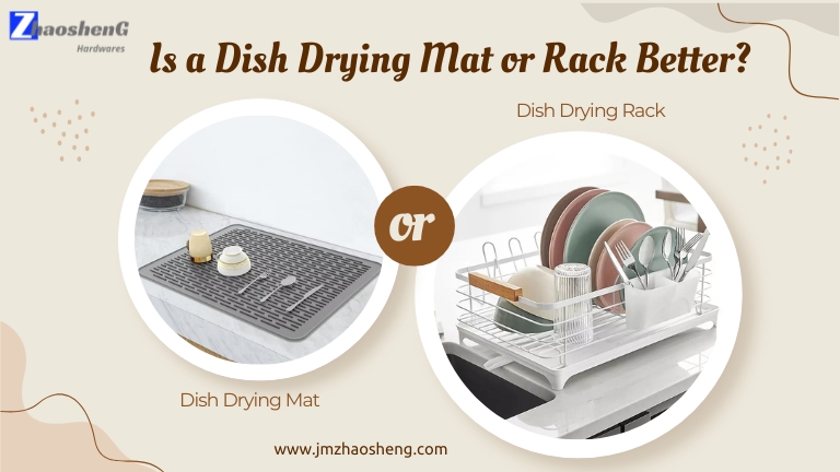 ¿Es mejor una alfombra o estante de secado de platos?