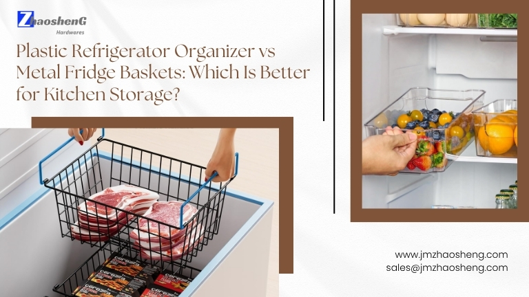Organizador de plástico para refrigerador frente a cestas de metal para refrigerador: ¿cuál es mejor para el almacenamiento en la cocina?